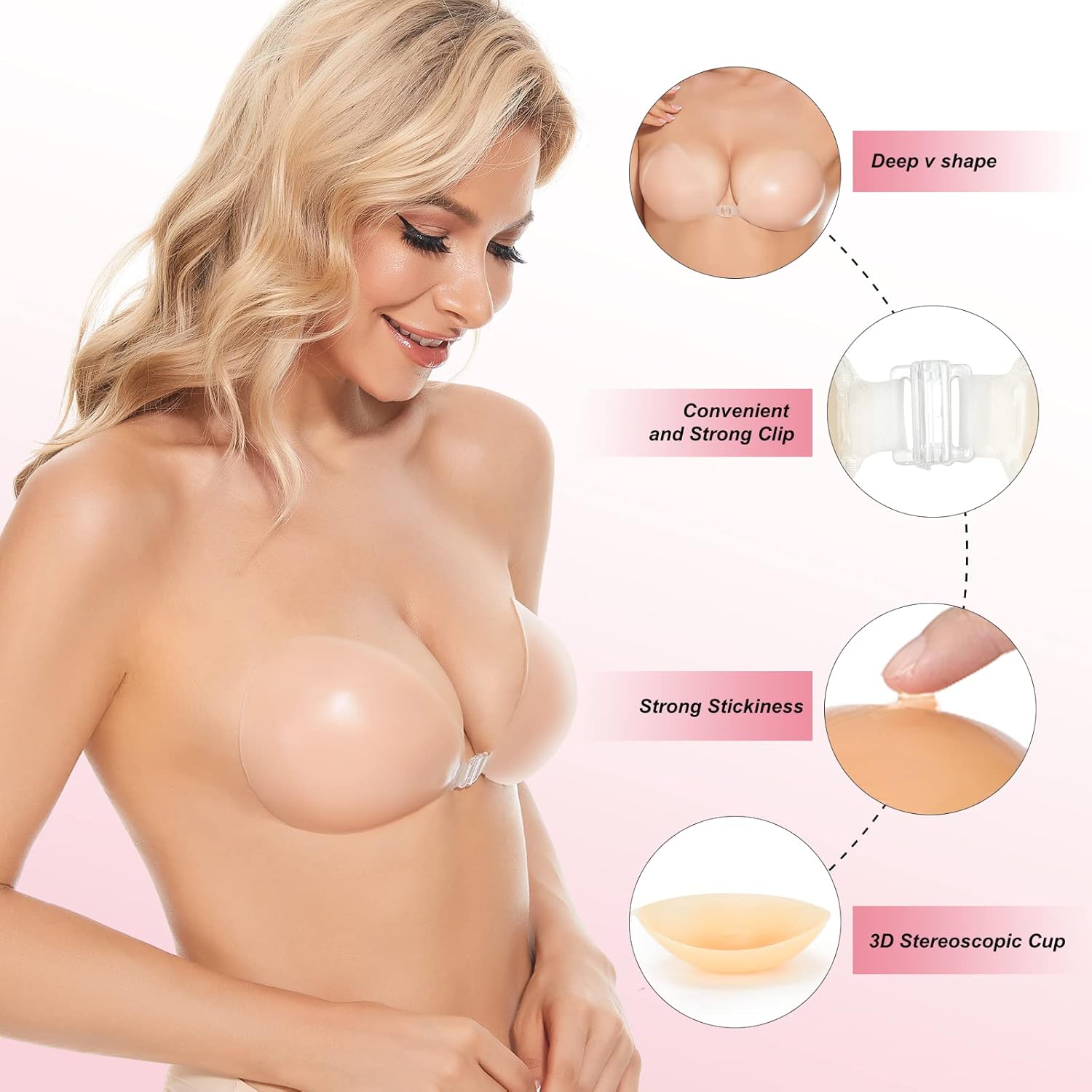 Sticky Bra Push Up Adhesive Br - Strapless Bra Adhesive avis et prix
