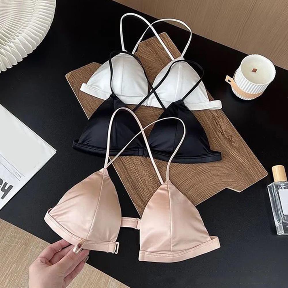 Sexy Satin Front Closure Bras  - Underwire Bra Padded avis et prix