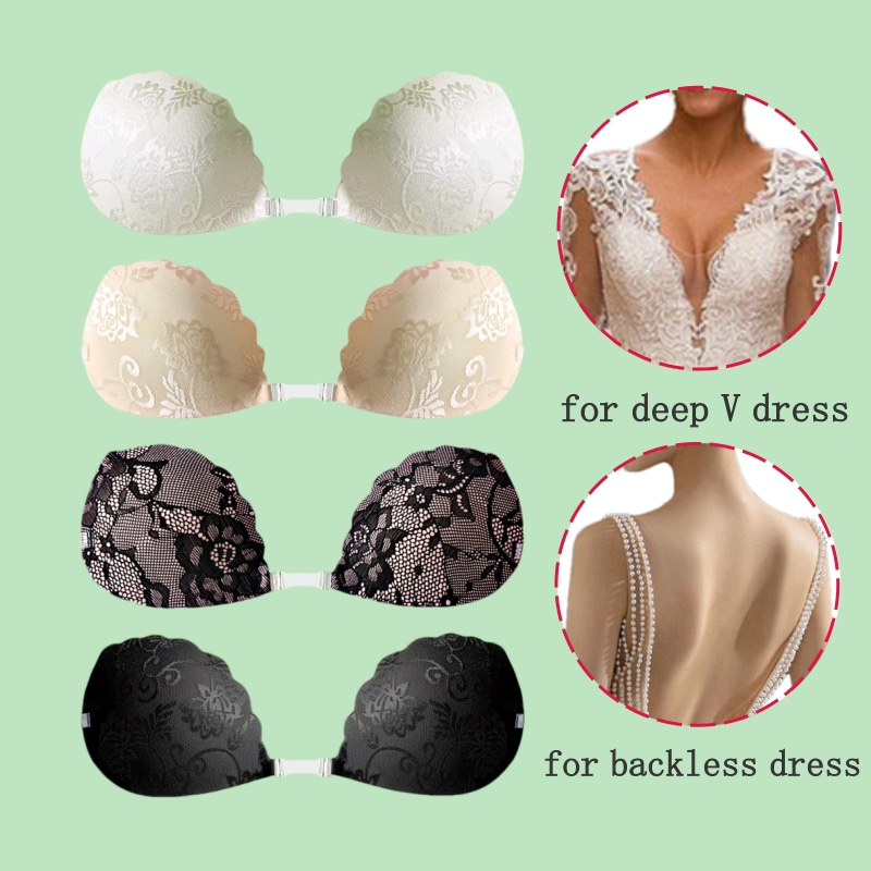 Lace Invisible Bra Backless St - Backless Bra Sticky avis et prix