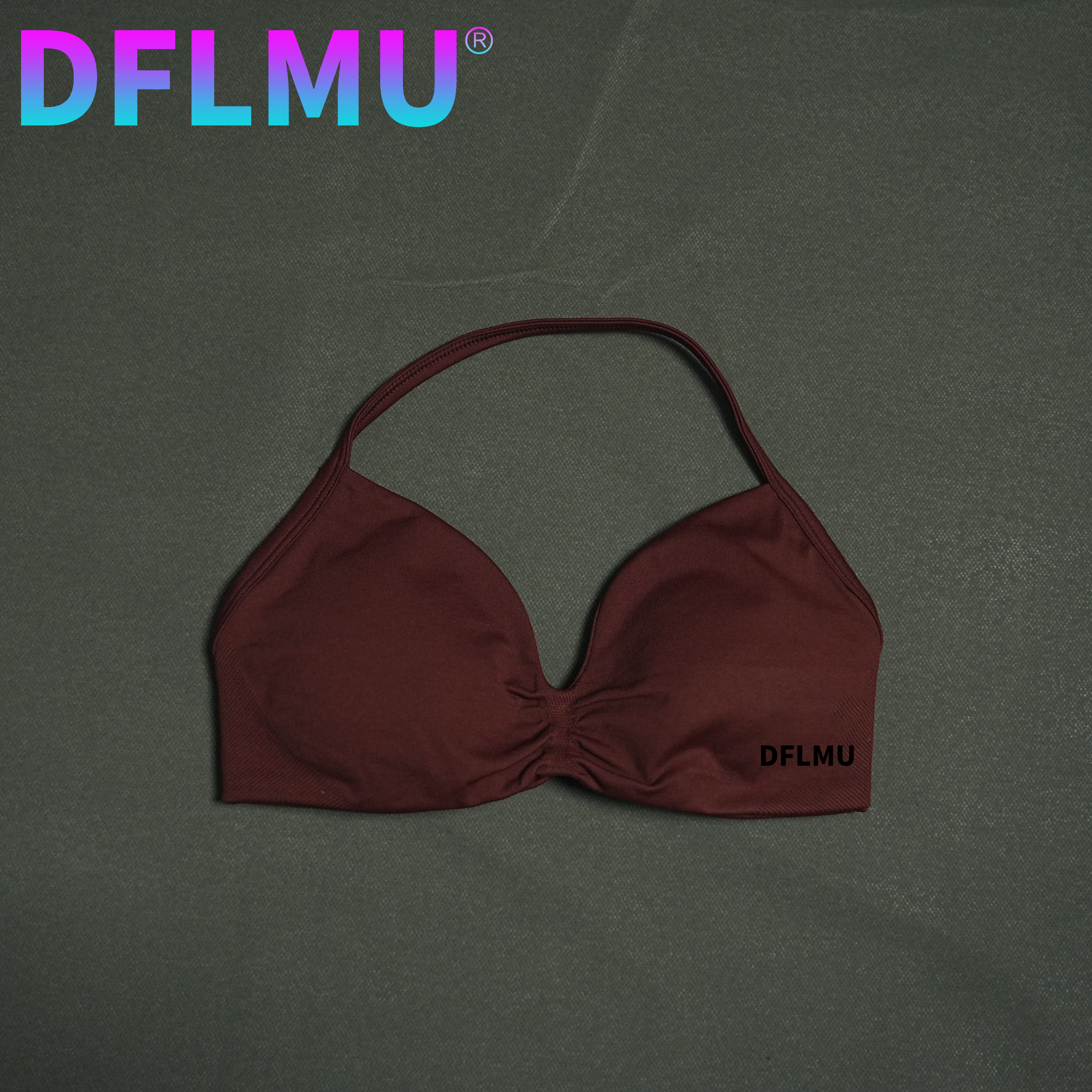 DFLMU Women Halter Sports Bra  - Plunge Bra Push Up avis et prix