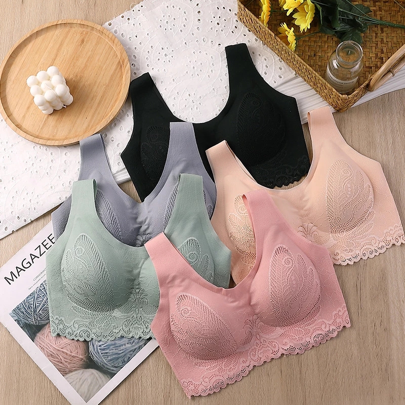 Breathable Latex Bra Seamless  - Sleep Bra Bralette avis et prix