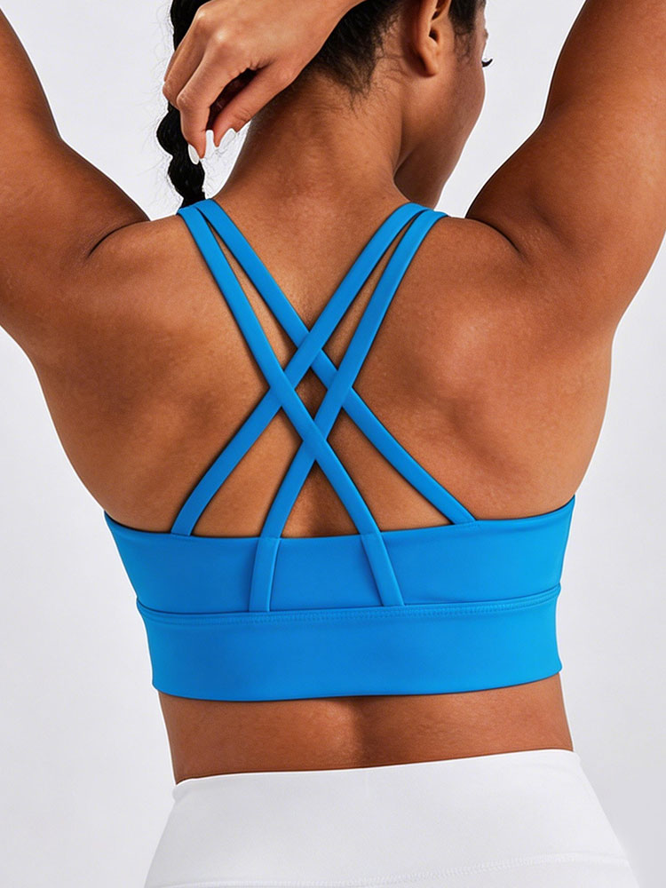 New Women's Solid Color High I - Sports Bra Racerback avis et prix