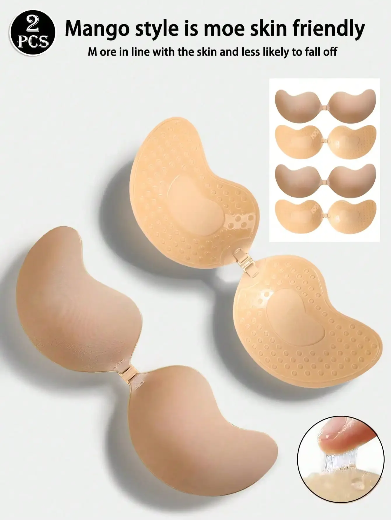4pcs/Set (2 Black + 2 Nude) St - Strapless Bra Adhesive avis et prix