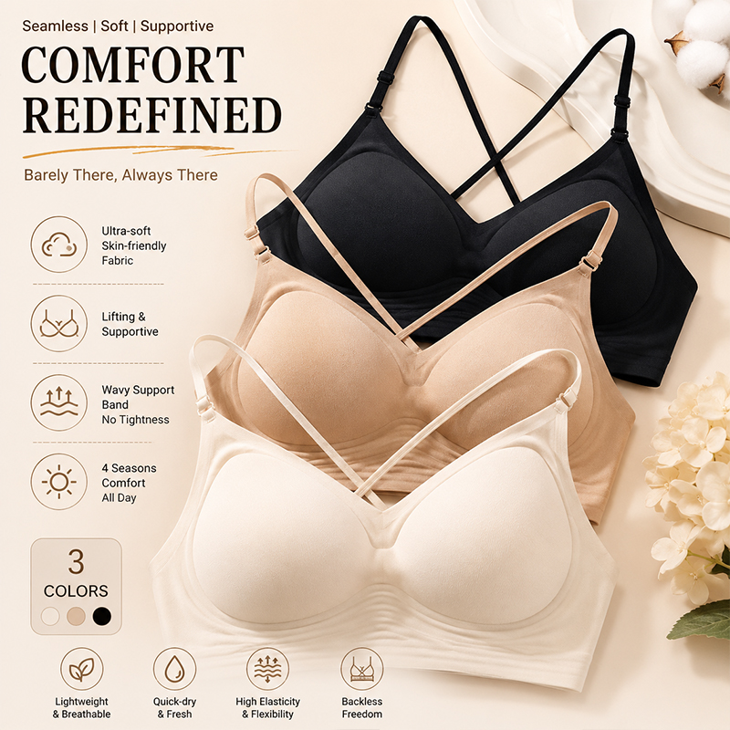 FINETOO Seamless Wave Support  - Sleep Bra Bralette avis et prix