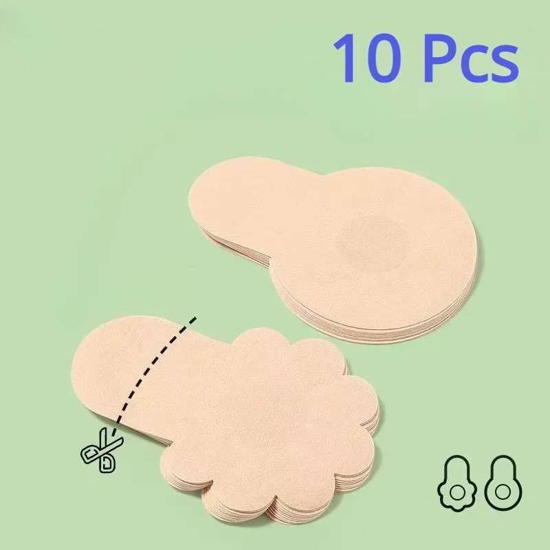10pcs Women's Invisible Breast - Strapless Bra Adhesive avis et prix