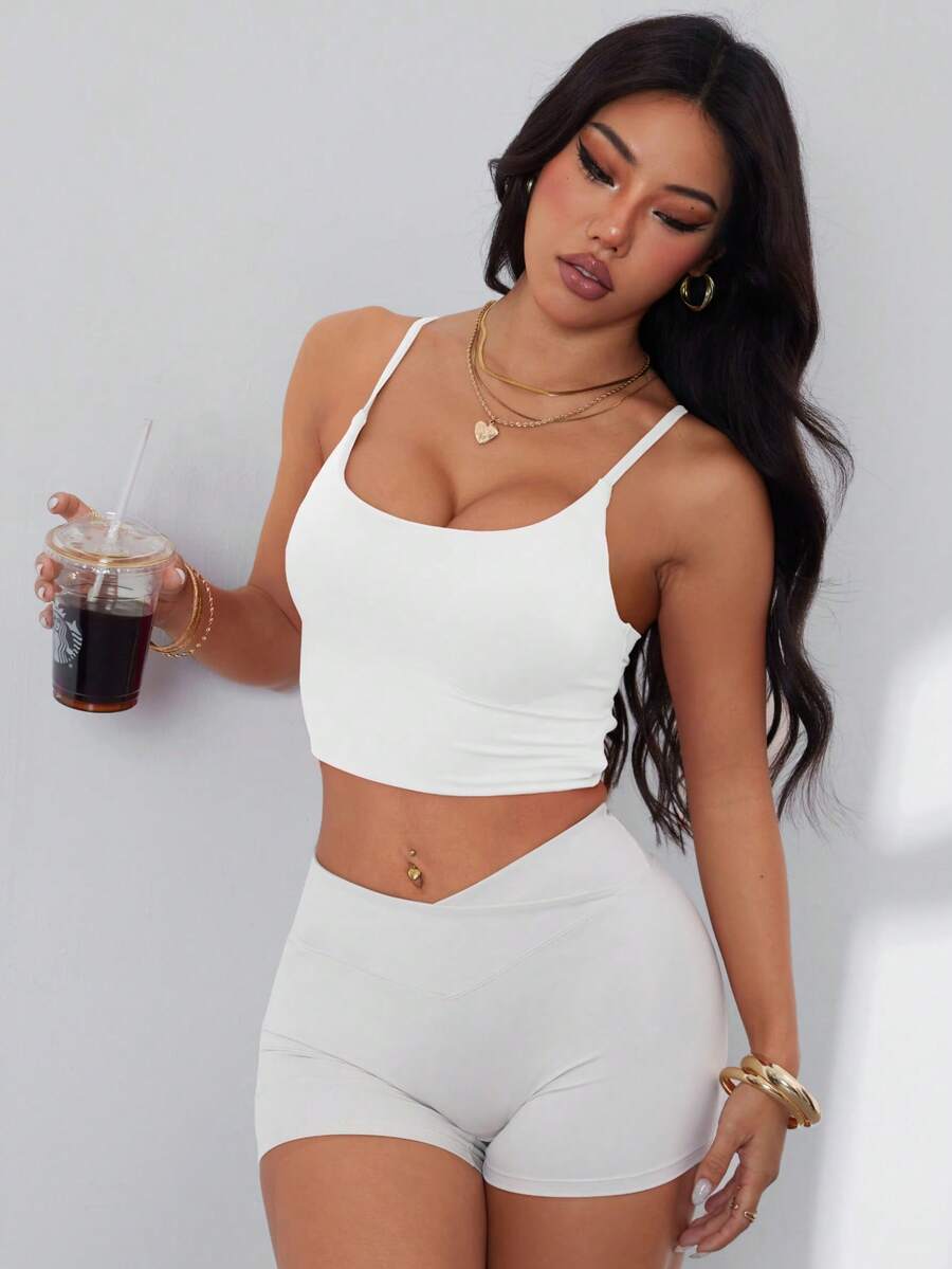 Womens Criss-Cross Strap Racer - Sports Bra Racerback avis et prix
