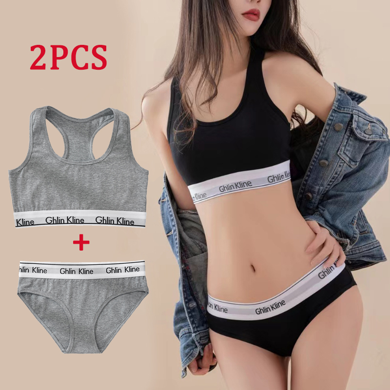 2PCS Ghlin Kline Underwear wit - T Shirt Bra Seamless avis et prix