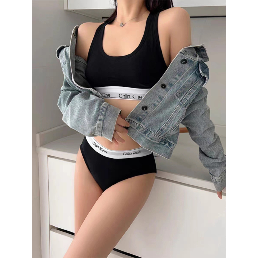 2PCS Ghlin Kline Underwear wit - T Shirt Bra Seamless avis et prix