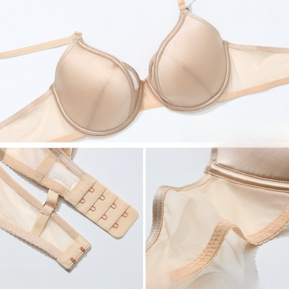 Front Closure Satin 3D Cup Bra - Convertible Bra Multiway avis et prix