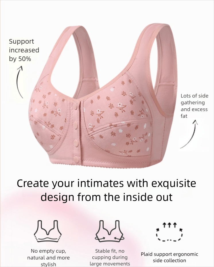 7pcs Elegant Lace Push Up Seam - Full Coverage Bra avis et prix