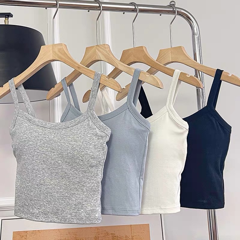 Crop Top Women Sexy Sleeveless - T Shirt Bra Seamless avis et prix