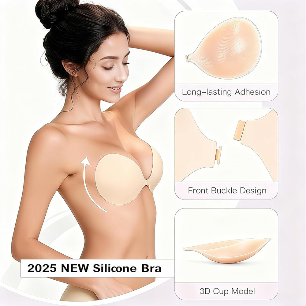 Strapless Push Up Sticky Bra P - Backless Bra Sticky avis et prix