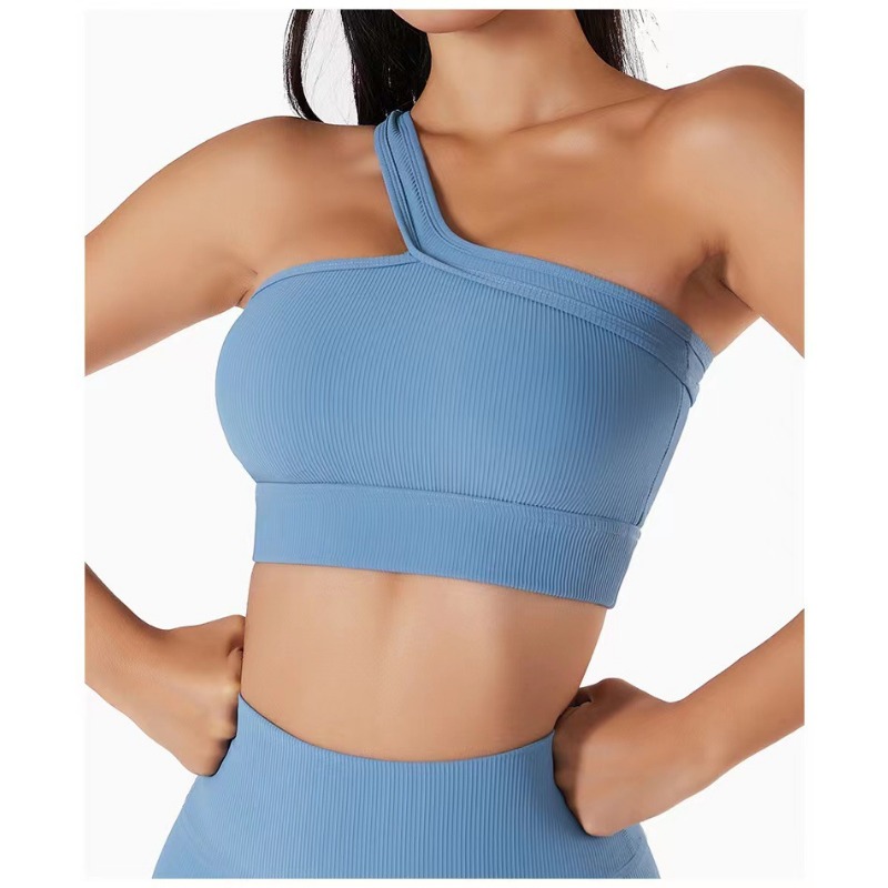 Women Single Shoulder Sexy Yog - T Shirt Bra Seamless avis et prix