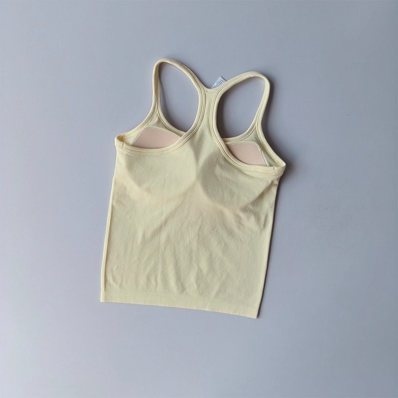 Summer Women's Yoga Camisole S - T Shirt Bra Seamless avis et prix