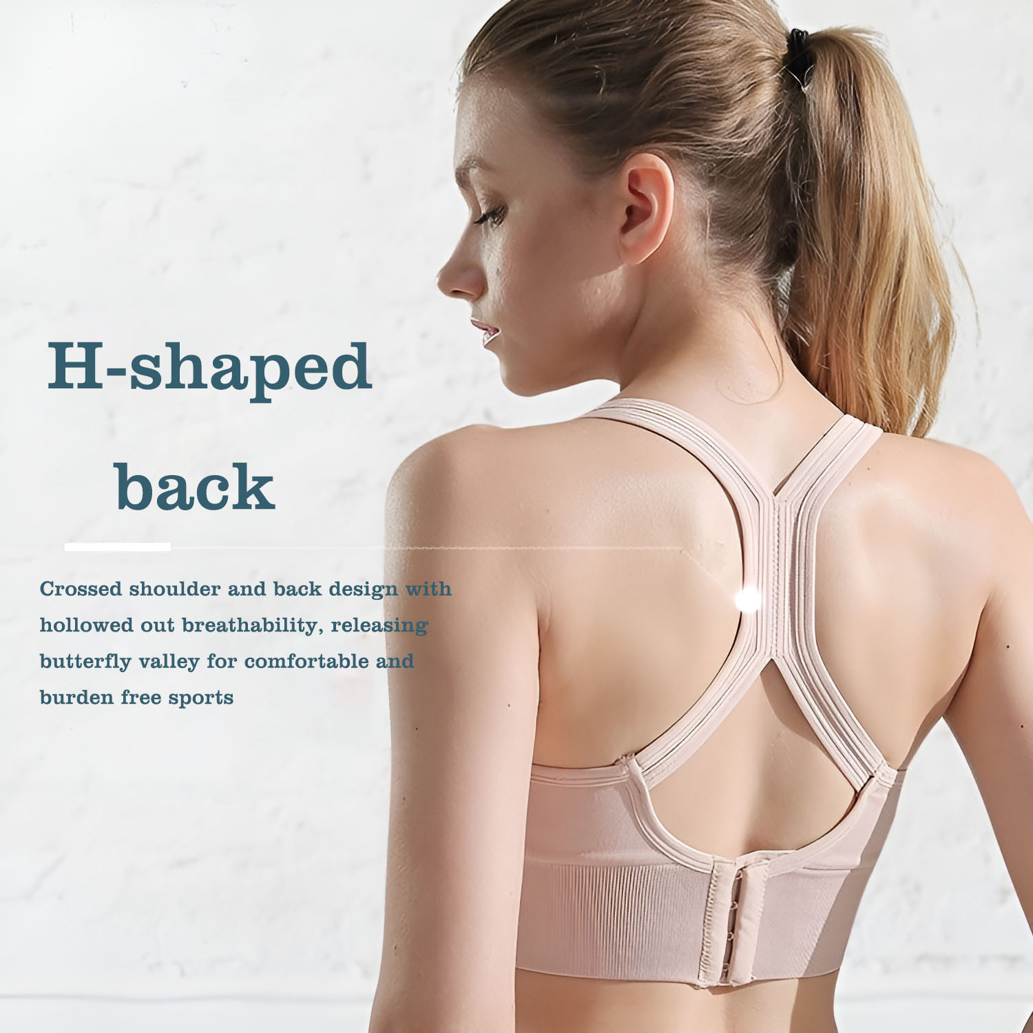 Women's Cross Back Sports Bra  - Full Coverage Bra avis et prix
