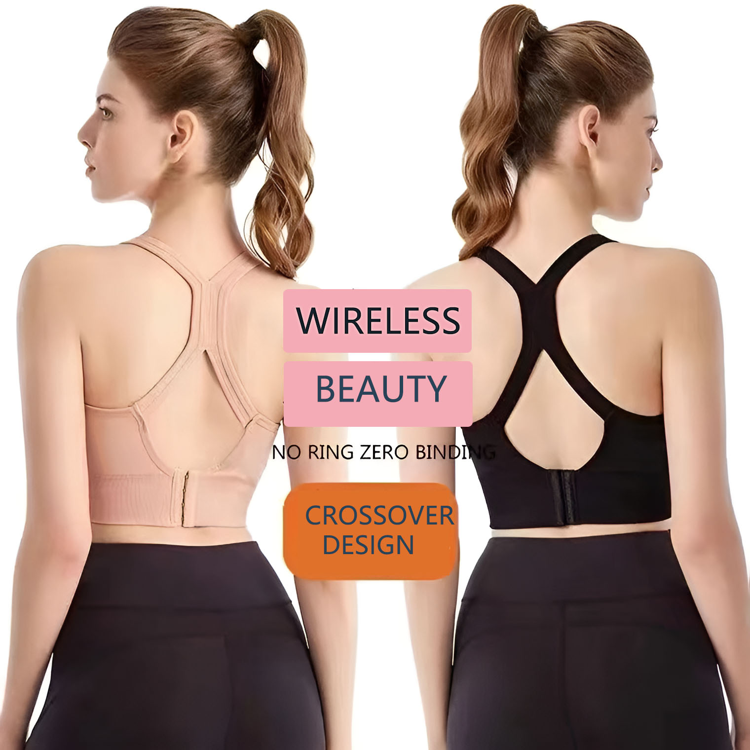 Women's Cross Back Sports Bra  - Full Coverage Bra avis et prix