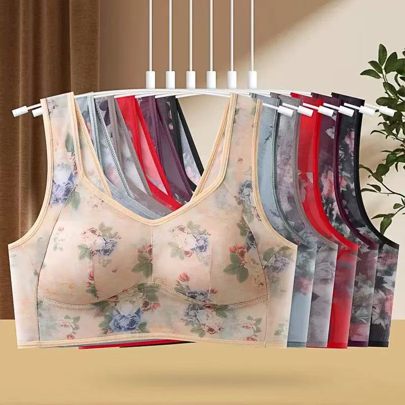Women's Ice Silk Non-Padded Wi - Full Coverage Bra avis et prix