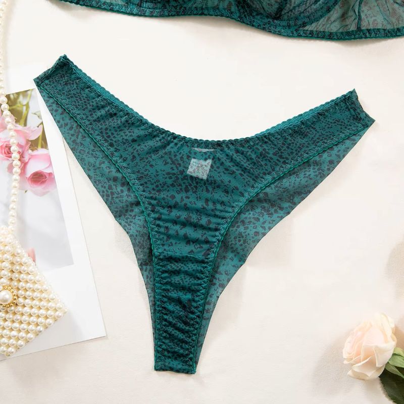 2pcs/Set Woman Lingerie Gather - Sheer Mesh Bra avis et prix