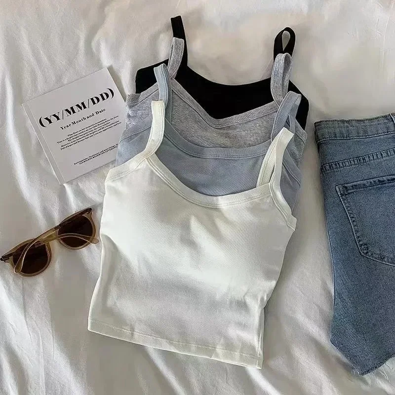 Sexy Sleeveless Crop Top for W - T Shirt Bra Seamless avis et prix