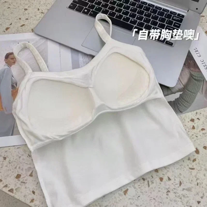 Sexy Sleeveless Crop Top for W - T Shirt Bra Seamless avis et prix