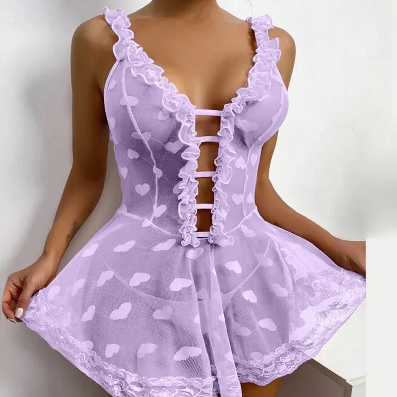 Nighty for Ladies Hot Romantic - Sheer Mesh Bra avis et prix