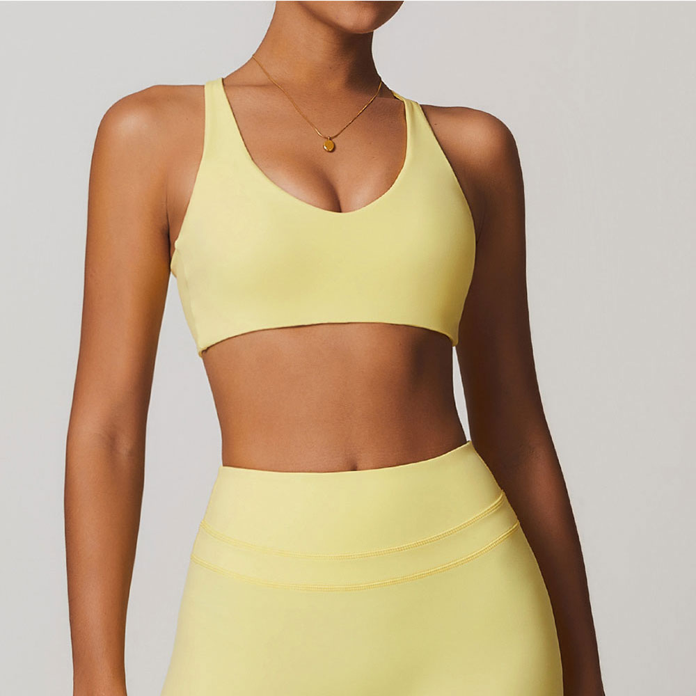 JUREN Sports Bra Women Fitness - Plunge Bra Push Up avis et prix