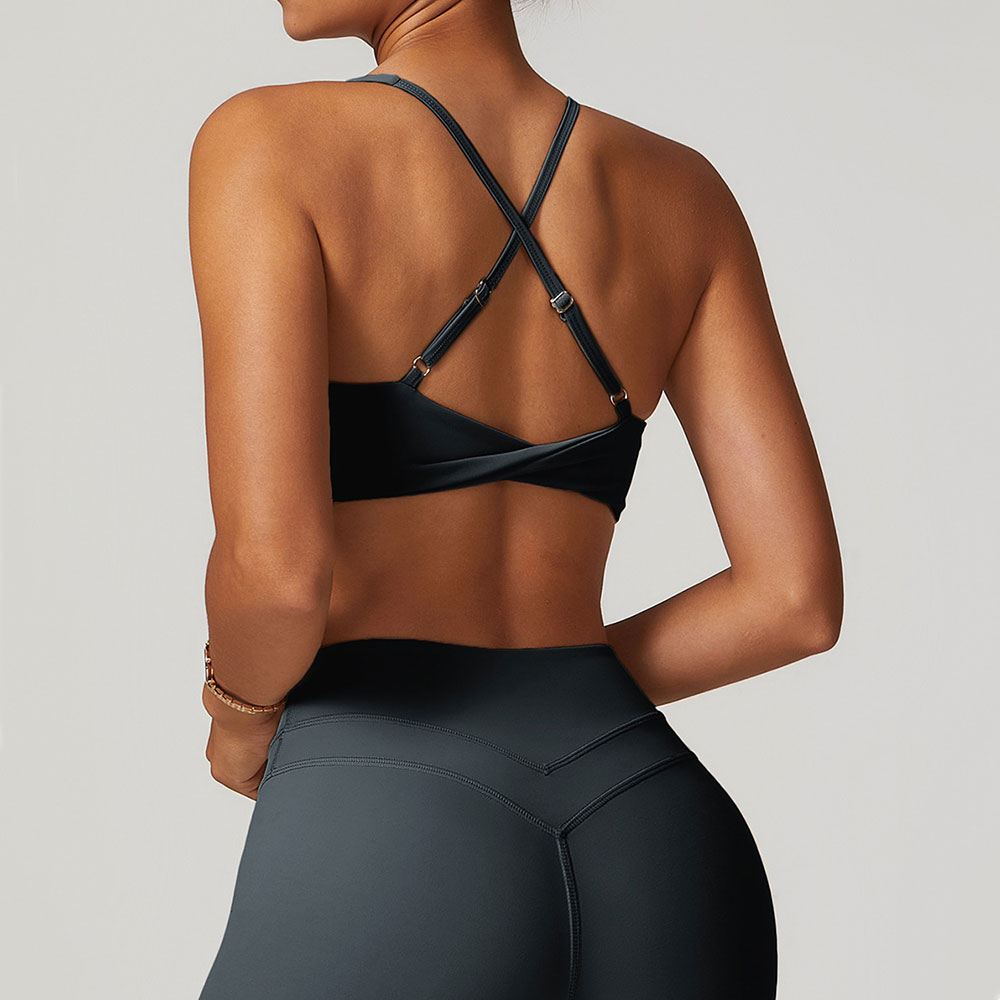 JUREN Sports Bra Women Fitness - Plunge Bra Push Up avis et prix