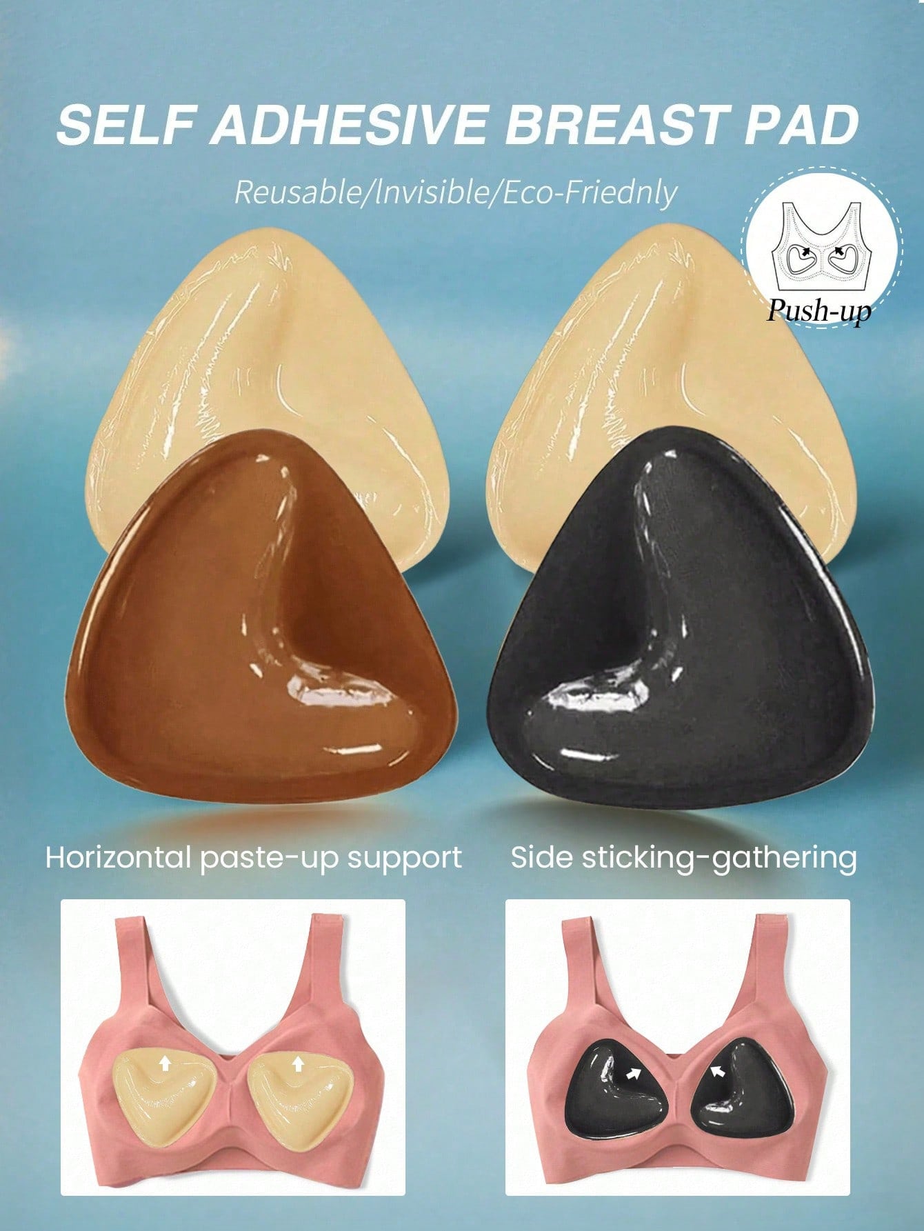 2pcs Reusable Double-Sided Adh - Strapless Bra Adhesive avis et prix