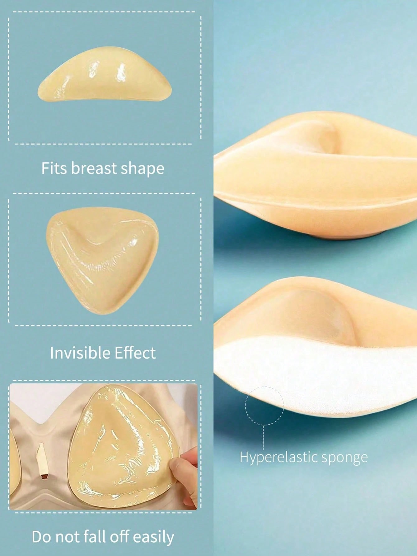 2pcs Reusable Double-Sided Adh - Strapless Bra Adhesive avis et prix